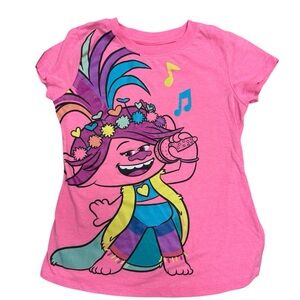 Trolls Princess Poppy Girls Pink Shirt